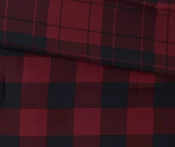 Red Buffalo Plaid Rochester Reversible California King 8-Piece Comforter Set -Deco Haven Shop 810547533 810547534 810547687 810547688 810547689 9