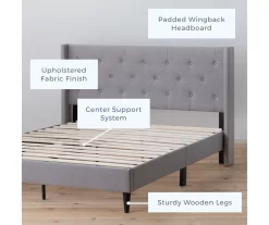 Brookside Isabelle Upholstered Wingback Bed -Deco Haven Shop 810547604 810547608 810547627 810547612 2