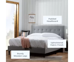 Brookside Cara Square Tufted Platform Bed -Deco Haven Shop 810547644 810547649 810547659 810547654 2