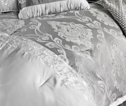 Platinum Damask Kacee Comforter Set 19 Platinum Damask Kacee Comforter Set -Deco Haven Shop 810547741 1