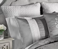 Platinum Damask Kacee Comforter Set 20 Platinum Damask Kacee Comforter Set -Deco Haven Shop 810547741 2
