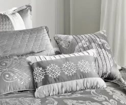 Platinum Damask Kacee Comforter Set 22 Platinum Damask Kacee Comforter Set -Deco Haven Shop 810547741 4