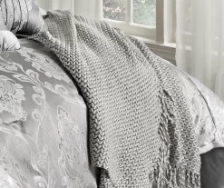 Platinum Damask Kacee Comforter Set 18 Platinum Damask Kacee Comforter Set -Deco Haven Shop 810547742 5