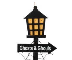 "Ghosts & Ghouls" Street Lamp & Ghost LED Yard Stake -Deco Haven Shop 810547811 3