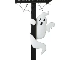 "Ghosts & Ghouls" Street Lamp & Ghost LED Yard Stake -Deco Haven Shop 810547811 4