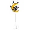 Flying Witch & Crescent Moon Light-Up Yard Stake