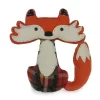 Northlight Plaid Sitting Fox Plush Tabletop Decor