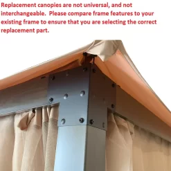 Eagle Brooke/Ashford/Asheville Beige Replacement Canopy -Deco Haven Shop 810549210 31