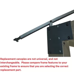 Eagle Brooke/Ashford/Asheville Beige Replacement Canopy -Deco Haven Shop 810549210 41