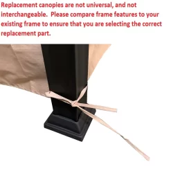 Westbrook Gazebo Palm Leaves Replacement Canopy -Deco Haven Shop 810549283 51