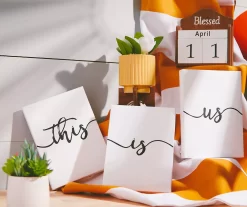 White Floral Arrangement In Yellow Ridged Ceramic Pot With Stand -Deco Haven Shop 810550365 810552415 810552417 10