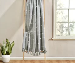 White Tufted Boho Tassel Throw -Deco Haven Shop 810553564