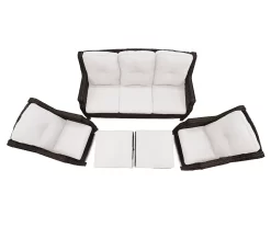 Real Living Rockbridge All-Weather Wicker Cushioned Patio Sofa & Ottoman Set -Deco Haven Shop 810555287 6