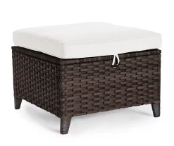 Real Living Rockbridge All-Weather Wicker Cushioned Patio Sofa & Ottoman Set -Deco Haven Shop 810555287 8