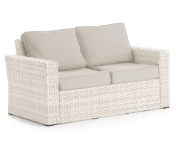 Broyhill Eagle Brooke All-Weather Wicker Cushioned Patio Loveseat 22 Broyhill Eagle Brooke All-Weather Wicker Cushioned Patio Loveseat -Deco Haven Shop 810557275