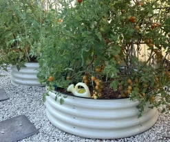 42" Pearl White Metal Raised Garden Bed -Deco Haven Shop 810559830 4