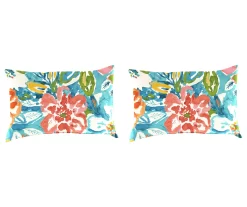 Sun River Sky Outdoor Throw Pillows, 2-Pack
