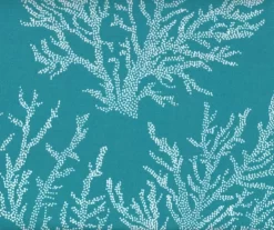 16" Sea Coral Turquoise Outdoor Throw Pillows, 2-Pack 14 16" Sea Coral Turquoise Outdoor Throw Pillows, 2-Pack -Deco Haven Shop 810560526 3