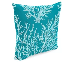 16" Sea Coral Turquoise Outdoor Throw Pillows, 2-Pack 17 16" Sea Coral Turquoise Outdoor Throw Pillows, 2-Pack -Deco Haven Shop 810560526 6