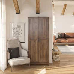 Seven Hills Columbia Walnut 2-Door Storage Cabinet -Deco Haven Shop 810563167 61