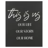 "This Is Us" Black & White Wrapped Canvas