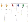 Multi-Color C9 & Mini Icicle Light Set With Green Wire, 100-Lights