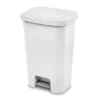 White Step-On 11.9 Gallon Waste Can
