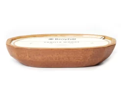 Vanilla Woods Brown Oval 4-Wick Bowl Candle, 28 Oz.