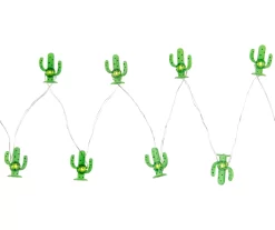 Northlight Green Cactus LED Fairy Light Set, 10-Lights