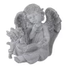 8.25" Angel Reading Books Garden Statuary