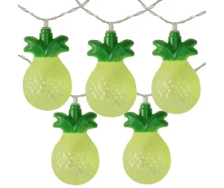 Northlight Green Pineapple LED Wide Angle Light Set, 10-Lights