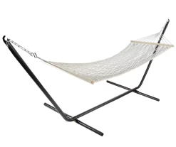Northlight Ivory Macrame Single Hammock -Deco Haven Shop 810576248 1