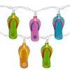 Northlight Multi-Color Flip Flop Mini Light Set, 10-Lights