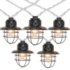 Northlight Caged Lantern C7 Light Set, 10-Lights