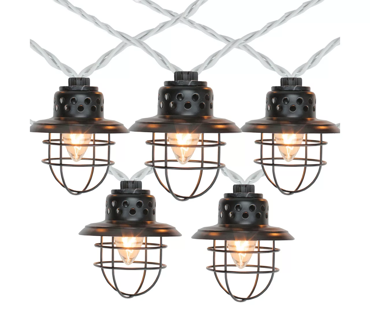 Northlight Caged Lantern C7 Light Set, 10-Lights 1 Northlight Caged Lantern C7 Light Set, 10-Lights