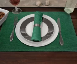 Cuisinart Duck Green Textured Placemats, 4-Pack 7 Cuisinart Duck Green Textured Placemats, 4-Pack -Deco Haven Shop 810580592 3