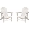 Glitzhome Adirondack Outdoor Chairs, 2-Pack