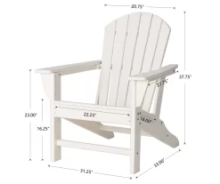 Glitzhome Adirondack Outdoor Chairs, 2-Pack -Deco Haven Shop 810582302 5