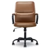 Camel Brown Vegan Leather Office Chair