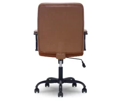 Camel Brown Vegan Leather Office Chair -Deco Haven Shop 810583520 A2 1