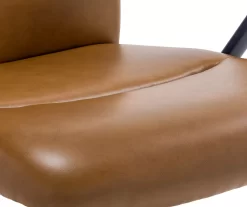 Camel Brown Vegan Leather Office Chair -Deco Haven Shop 810583520 A8 5