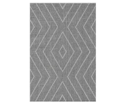 Broyhill Jani Lagos Gray Geometric Outdoor Area Rug
