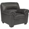 Bladen Slate Faux Leather Armchair