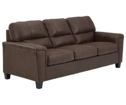 Signature Design By Ashley Navi Faux Leather Sofa -Deco Haven Shop 810587483 1