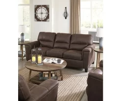 Signature Design By Ashley Navi Faux Leather Sofa -Deco Haven Shop 810587483 4