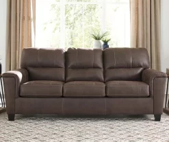 Signature Design By Ashley Navi Faux Leather Sofa -Deco Haven Shop 810587483 7