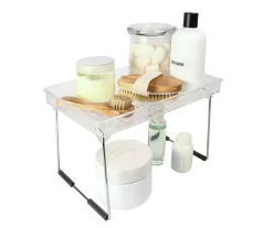 Storage Made Simple Clear Collapsible Stacking Countertop Shelf -Deco Haven Shop 810587916 5