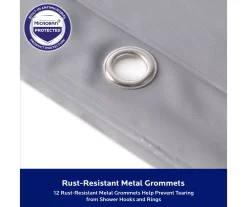 Kenney Microban Medium-Weight PEVA Shower Liner, 2-Pack -Deco Haven Shop 810587926 5
