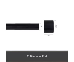 Kenney Resort Portfolio Maldives Twist & Fit Adjustable Shower Curtain Rod -Deco Haven Shop 810587955 4