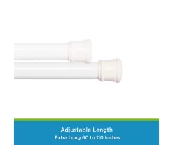 Kenney Twist & Fit Spring Tension Shower Curtain Rod -Deco Haven Shop 810587958 3